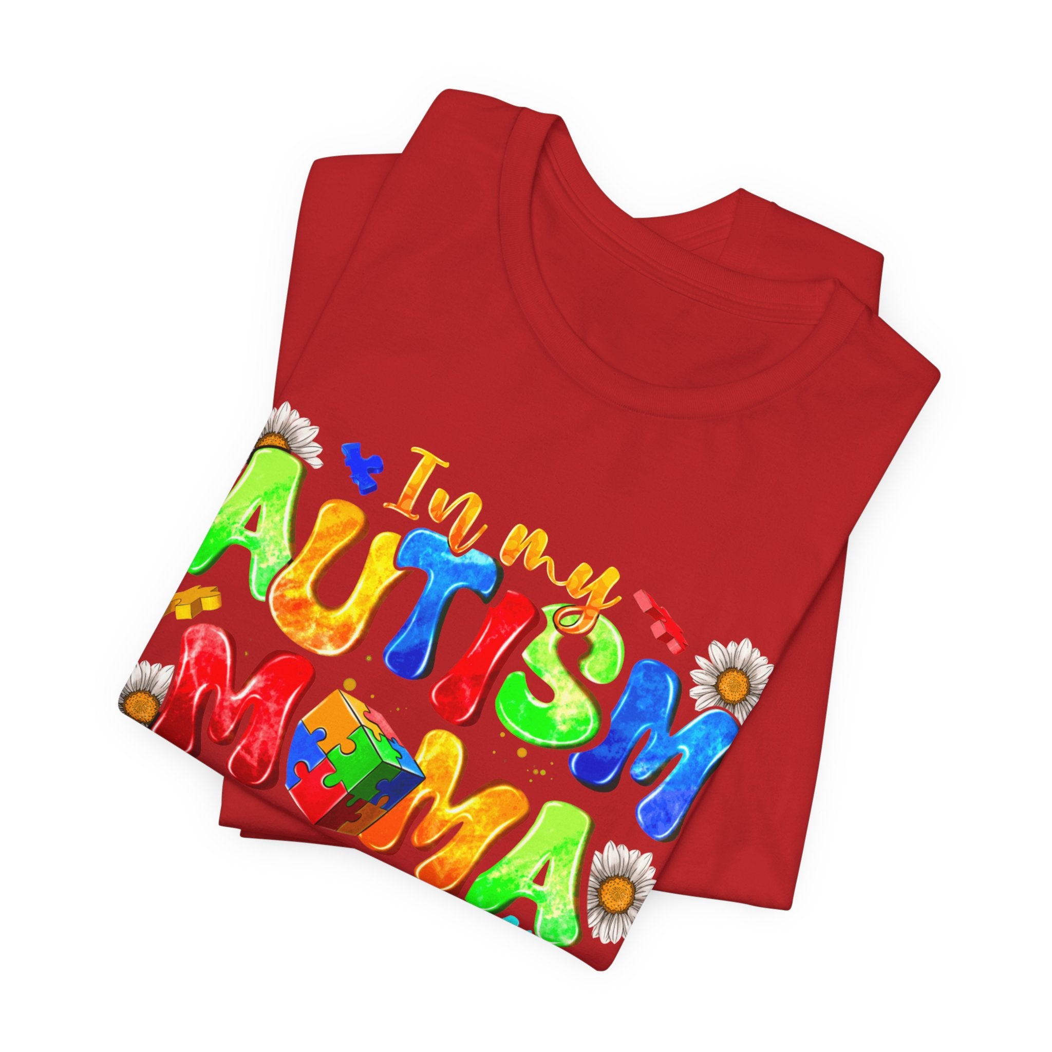 Autism Mama Era T-Shirt — Colorful Puzzle Piece Autism Awareness Tee