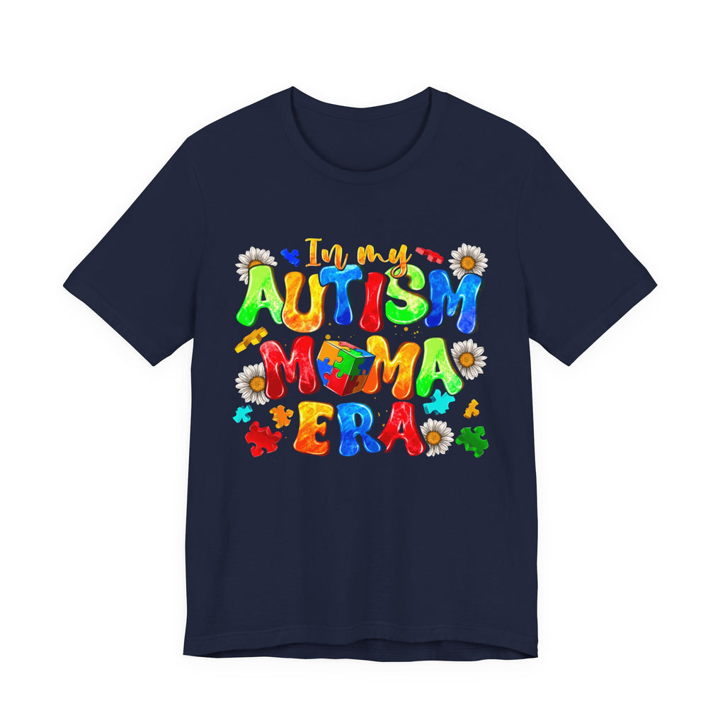 Autism Mama Era T-Shirt — Colorful Puzzle Piece Autism Awareness Tee