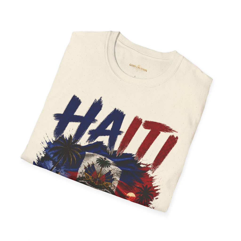 Haiti Flag Map T-Shirt — Patriotic Haiti Graphic Tee