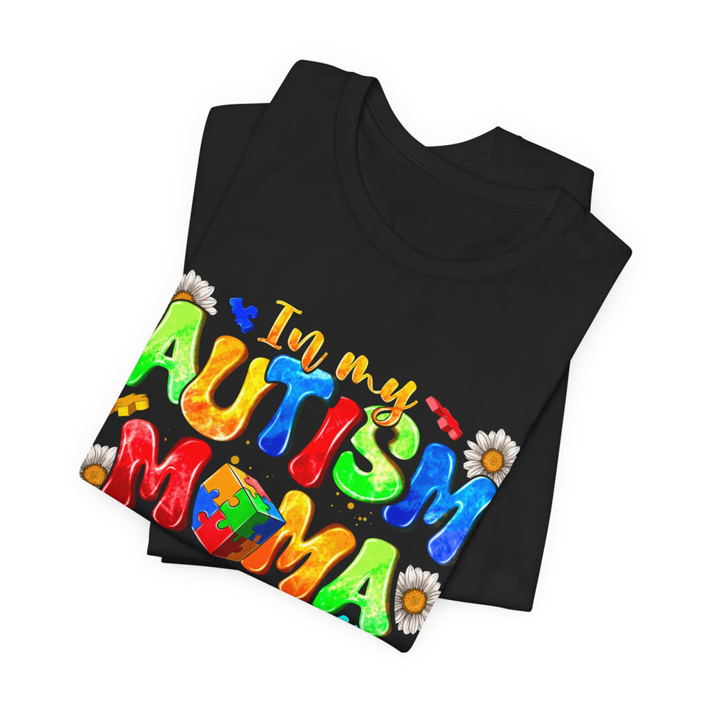 Autism Mama Era T-Shirt — Colorful Puzzle Piece Autism Awareness Tee