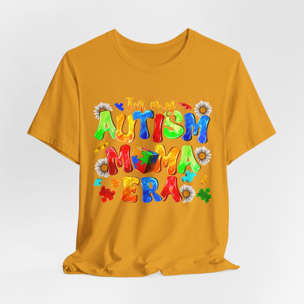 Autism Mama Era T-Shirt — Colorful Puzzle Piece Autism Awareness Tee