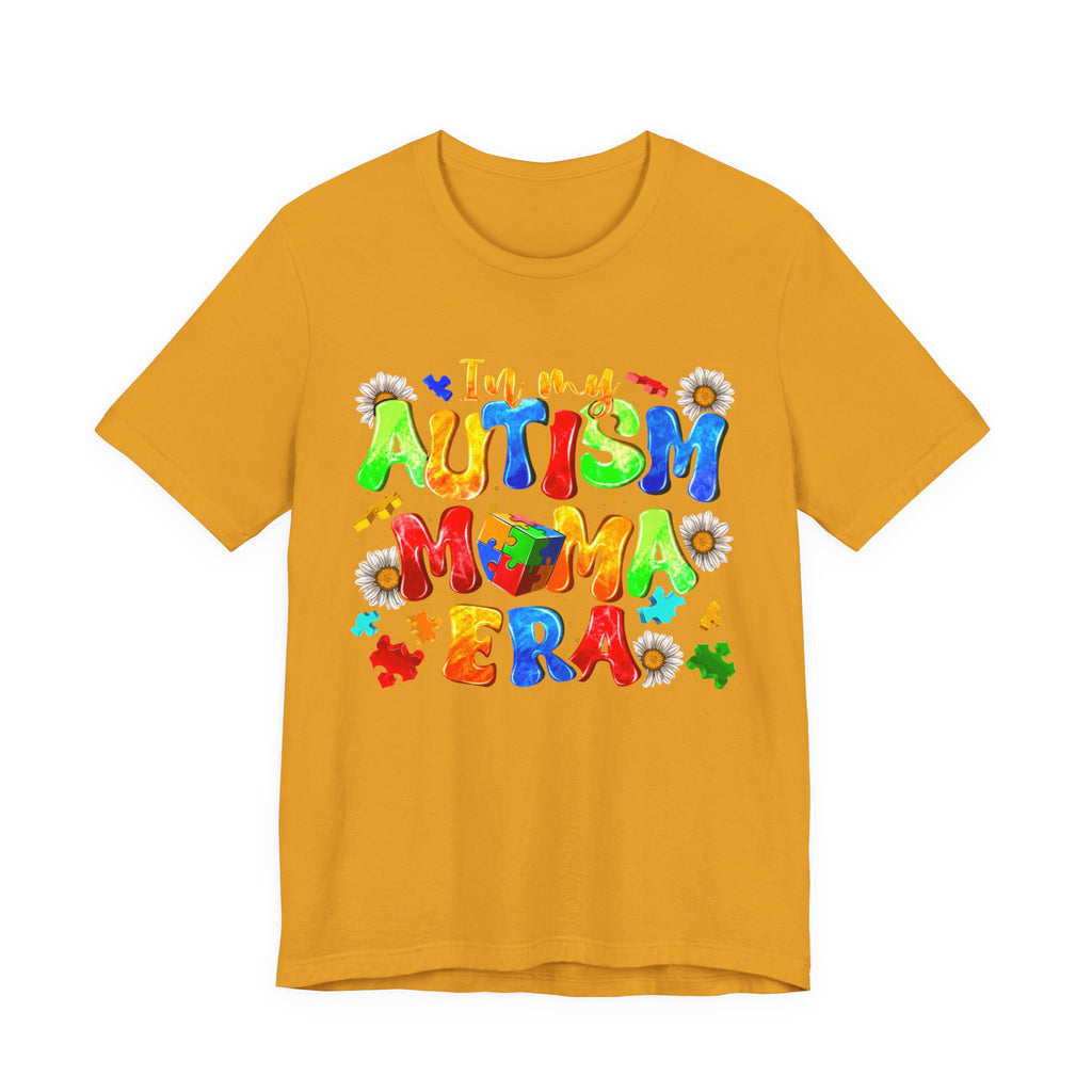 Autism Mama Era T-Shirt — Colorful Puzzle Piece Autism Awareness Tee